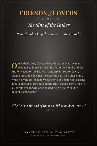 Friends 2 Lovers Volume Six: The Sins of the Father, back cover
