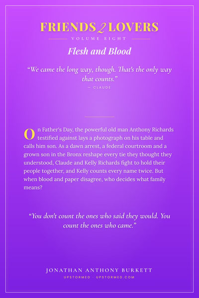 Friends 2 Lovers Volume Eight: Flesh and Blood, back cover