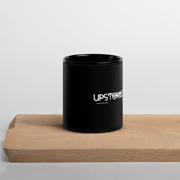 Upstormed Black Glossy Mug