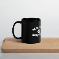 Neglected but Undefeated Upstormed Black Glossy Mug