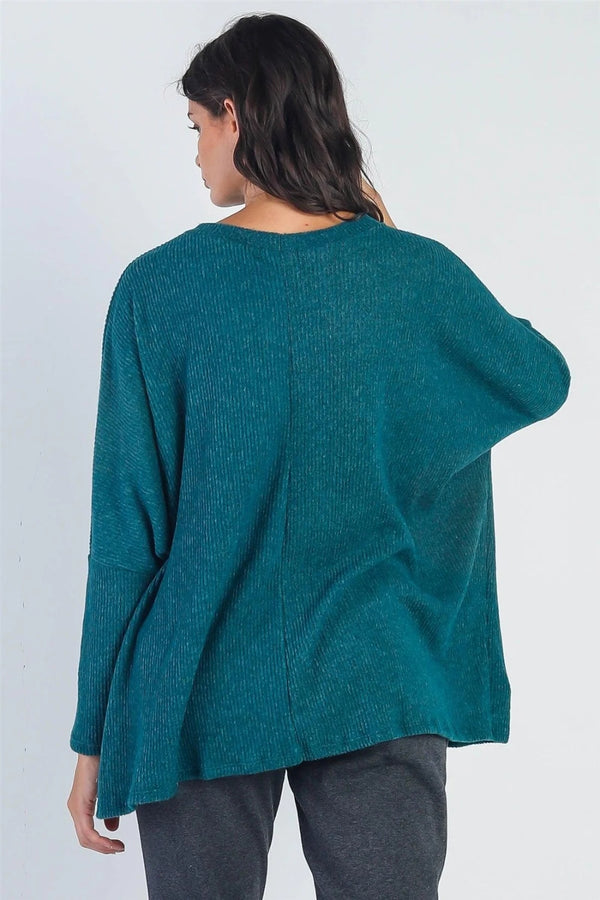 Cherish Apparel Round Neck Long Sleeve Sweater