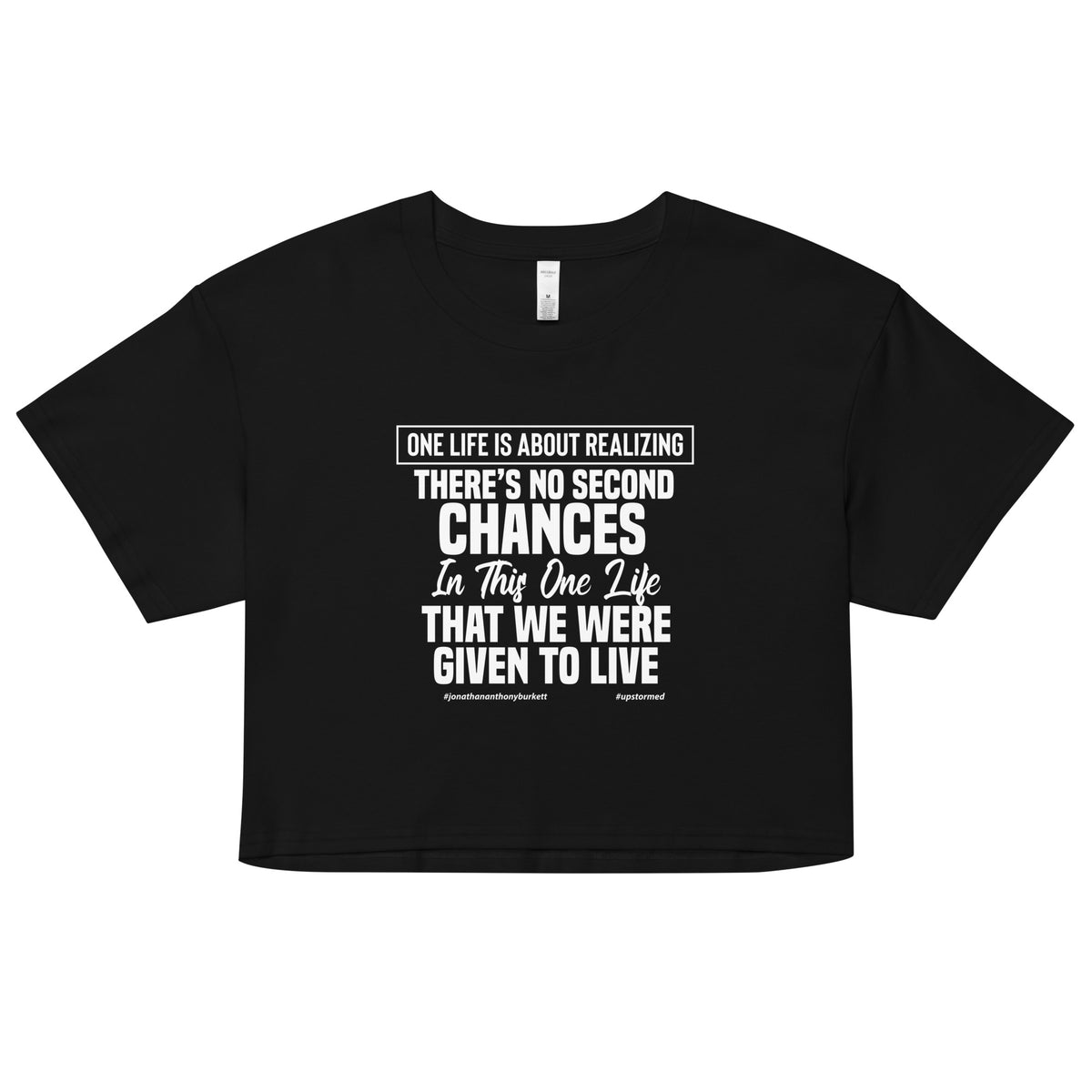 There's No Second Chances Upstormed Women’s Crop Top