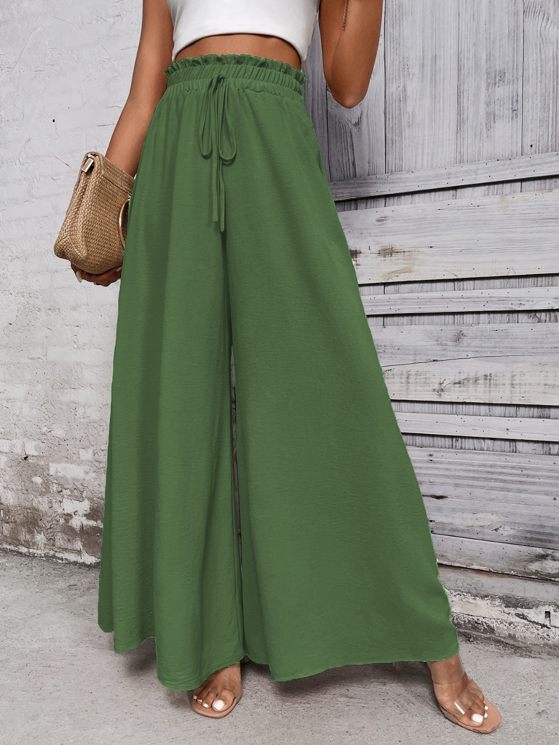Tied High Waist Wide Leg Pants – product image 18