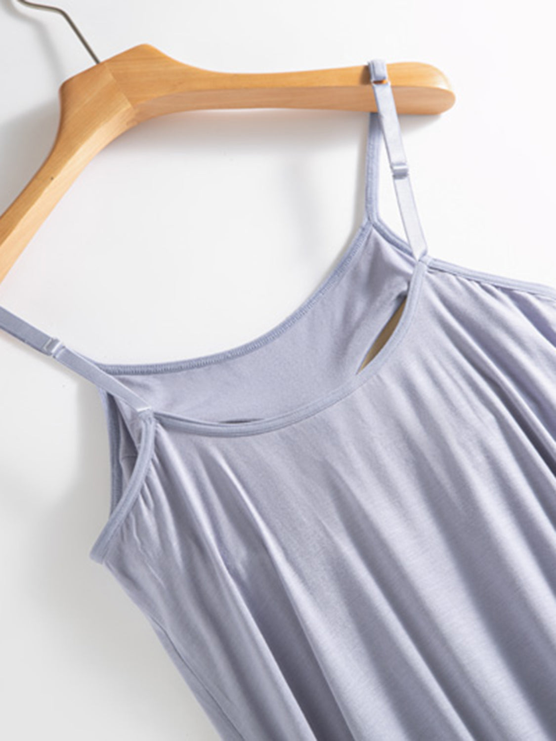 Scoop Neck Midi Cami Dress with Bra – product image 4