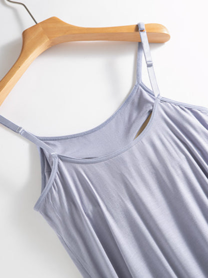 Scoop Neck Midi Cami Dress with Bra – product image 4
