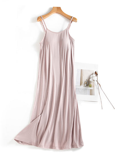 Scoop Neck Midi Cami Dress with Bra – product image 9