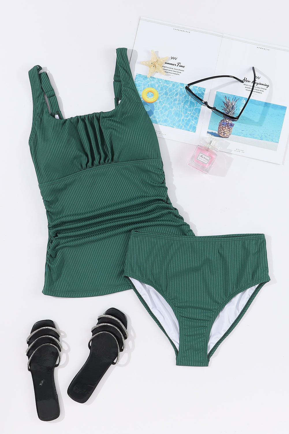 Square Neck Wide Strap Tankini Set – product image 6