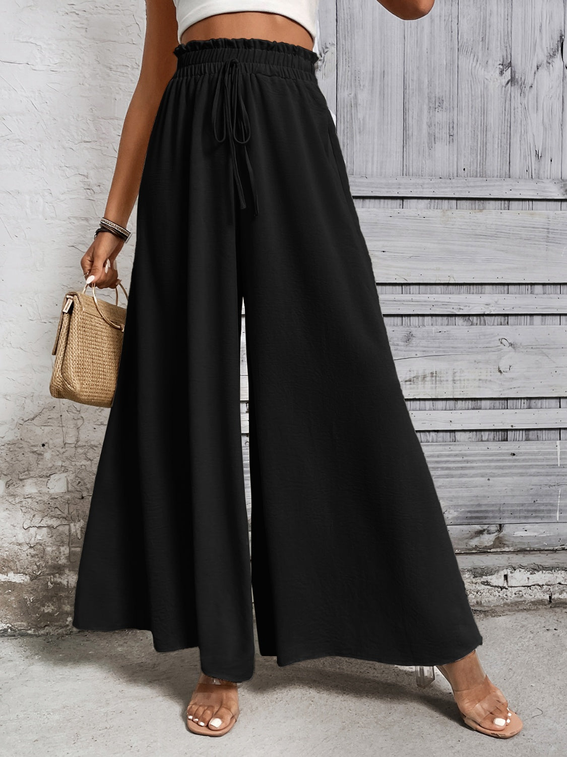 Tied High Waist Wide Leg Pants – product image 5