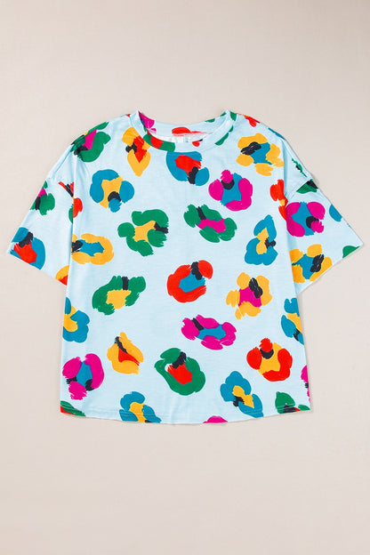 Printed Round Neck Half Sleeve Top – product image 4