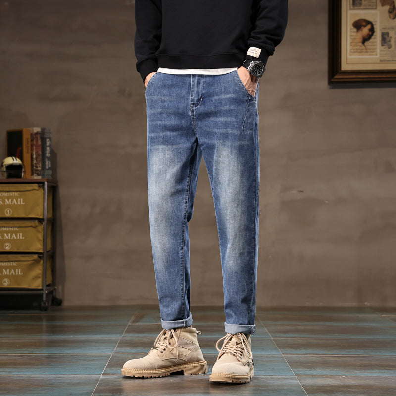 Lightweight Summer Men's Loose Straight Leg Jeans
