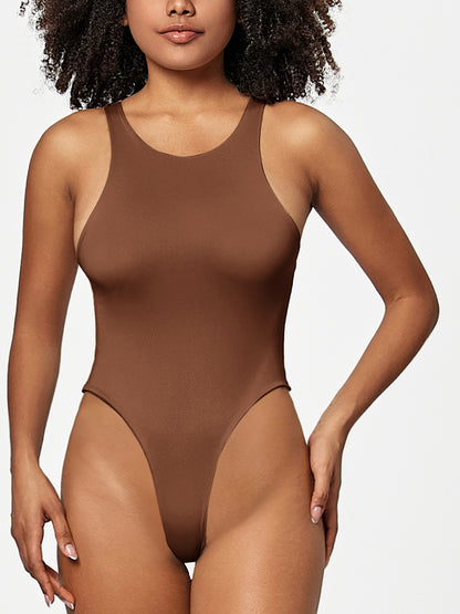 Full Size Round Neck Wide Strap Bodysuit – product image 24