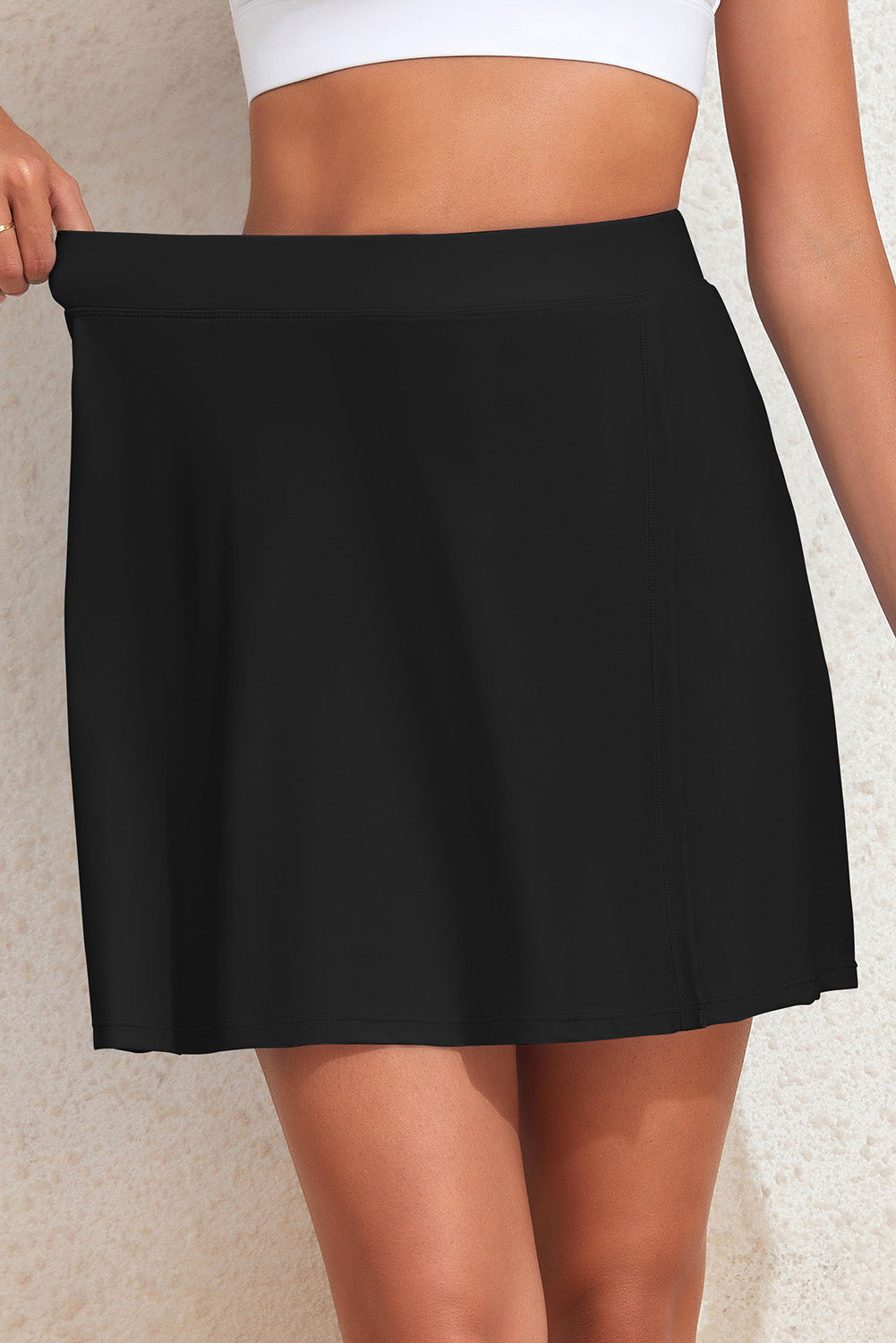 Slit Swim Skort with Pockets – product image 4