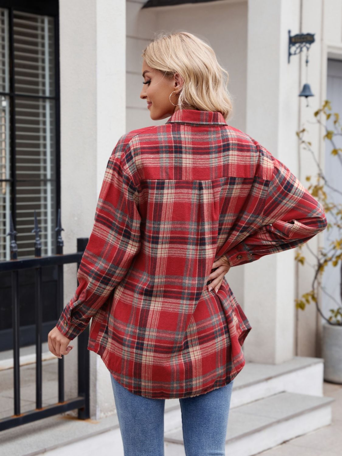 Plaid Button Up Long Sleeve Shirt – product image 18