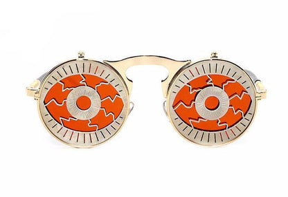 Retro Steampunk Flippable Design Sunglasses