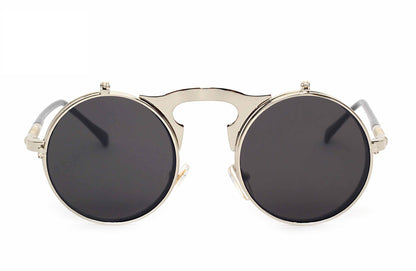 Retro Steampunk Flippable Design Sunglasses