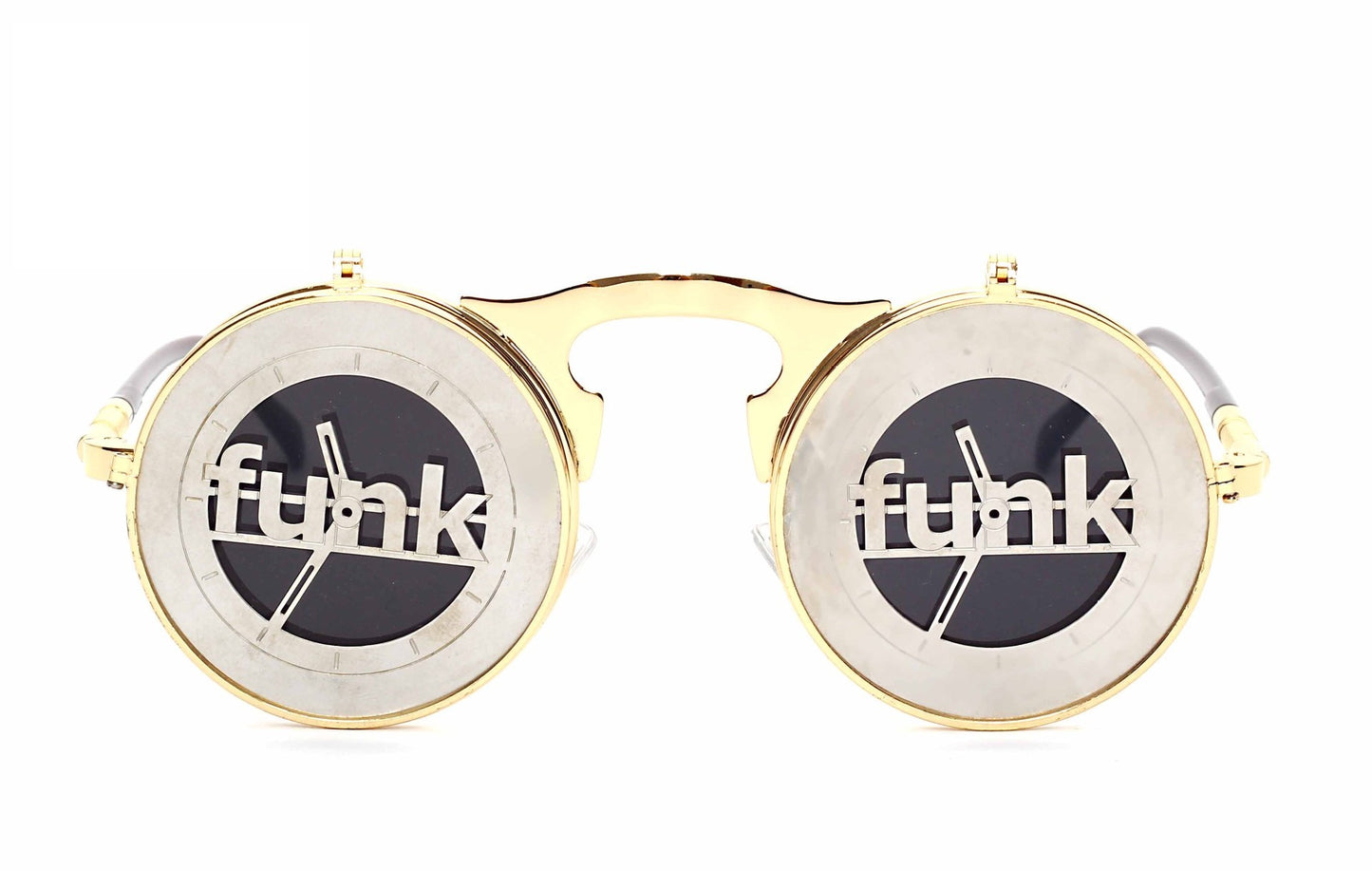 Retro Steampunk Flippable Design Sunglasses