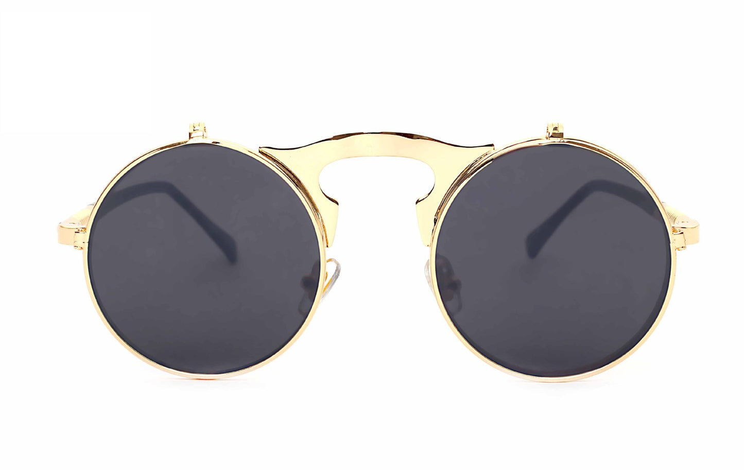 Retro Steampunk Flippable Design Sunglasses