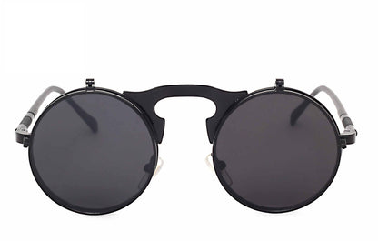 Retro Steampunk Flippable Design Sunglasses