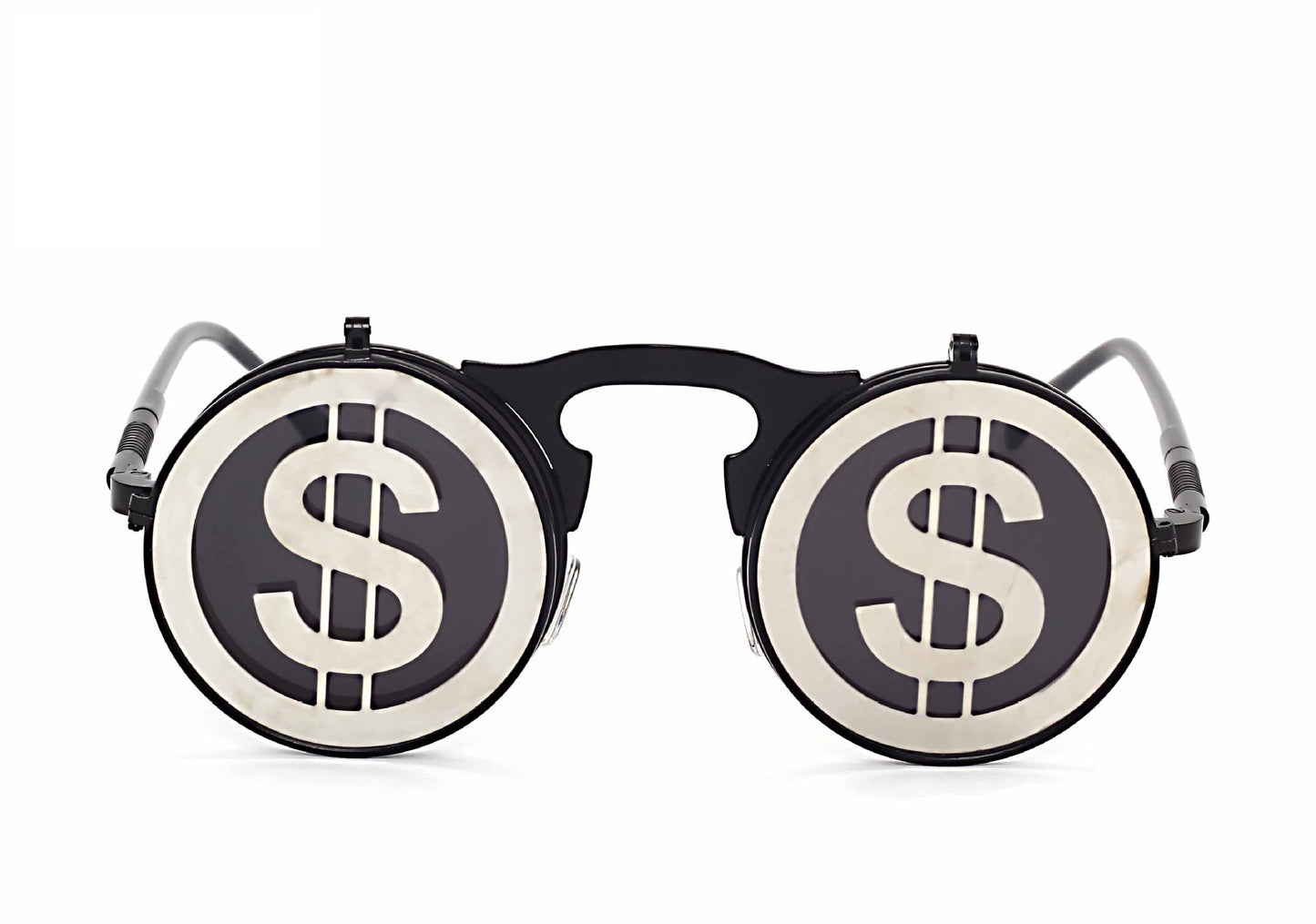 Retro Steampunk Flippable Design Sunglasses