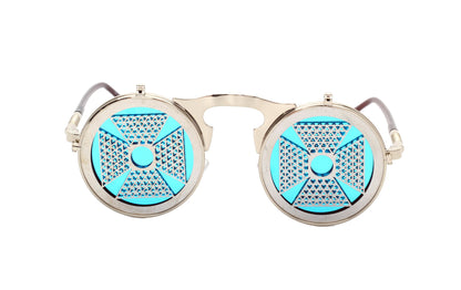 Retro Steampunk Flippable Design Sunglasses