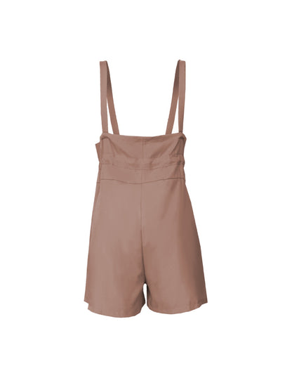 Drawstring Wide Strap Overalls with Pockets – product image 6