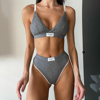 Casual Sports Letter Print Embroidery Fashion Suit