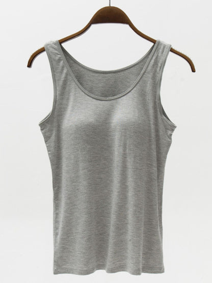 Full Size Wide Strap Modal Tank with Bra – product image 8