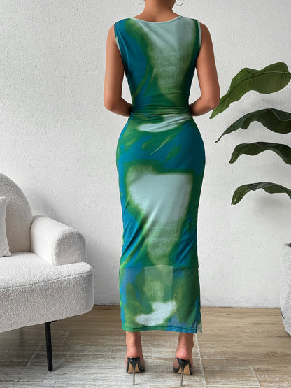 Slit Round Neck Midi Tank Dress – product image 13