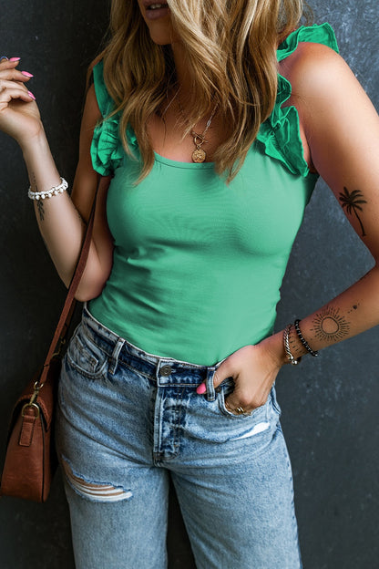Ruffled Round Neck Tank – product image 5