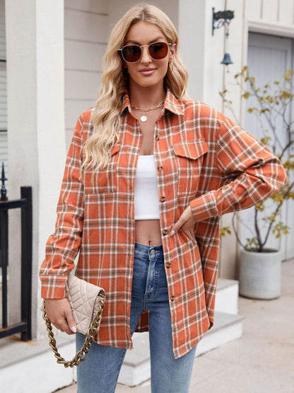 Plaid Button Up Long Sleeve Shirt – product image 14