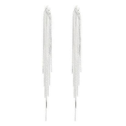 Long Fringe Earrings Female Accessories