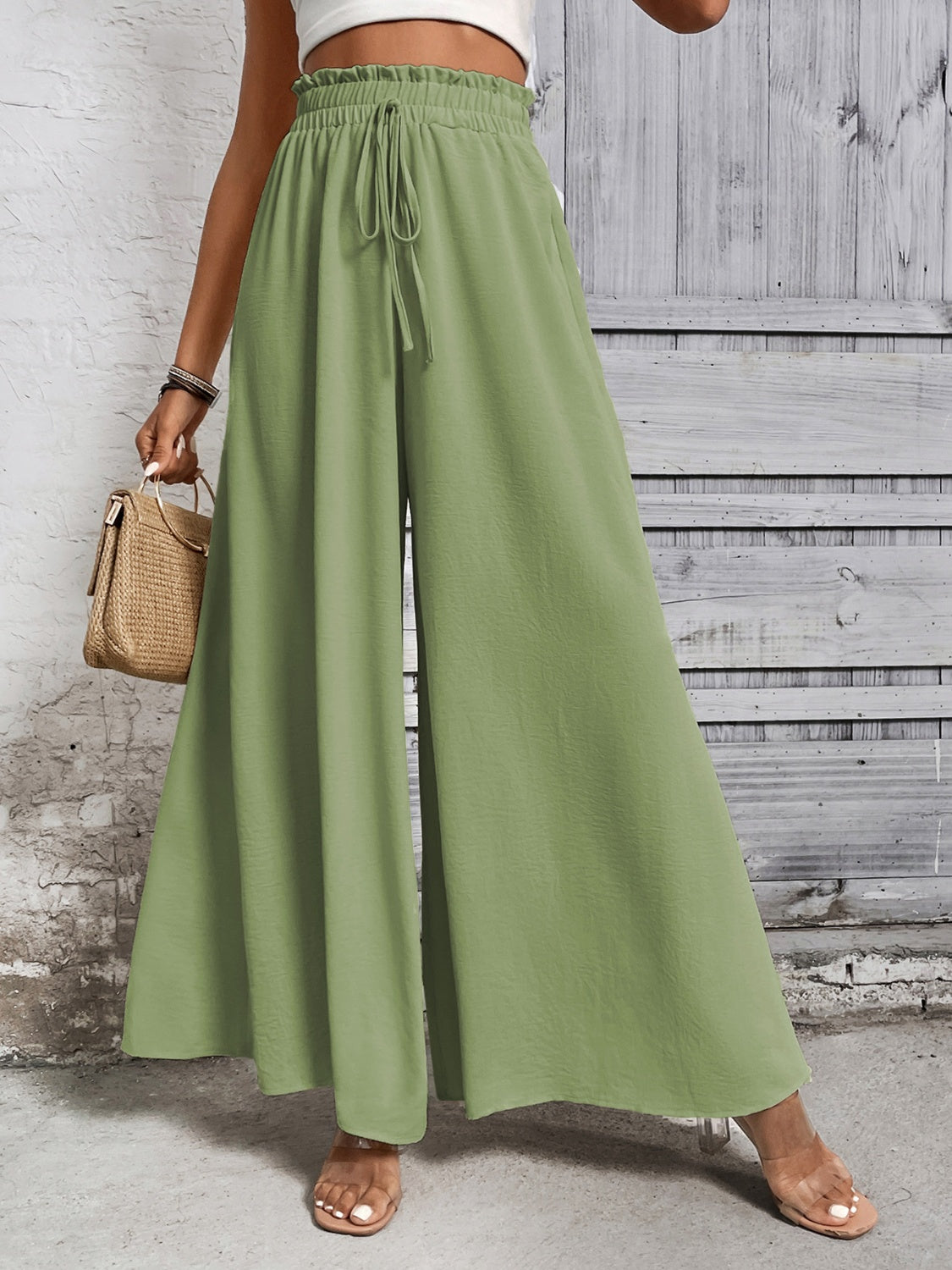 Tied High Waist Wide Leg Pants – product image 14