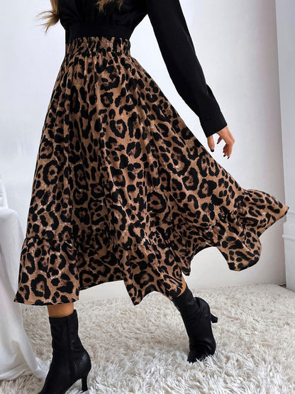 Printed Elastic Waist Midi Skirt – product image 3
