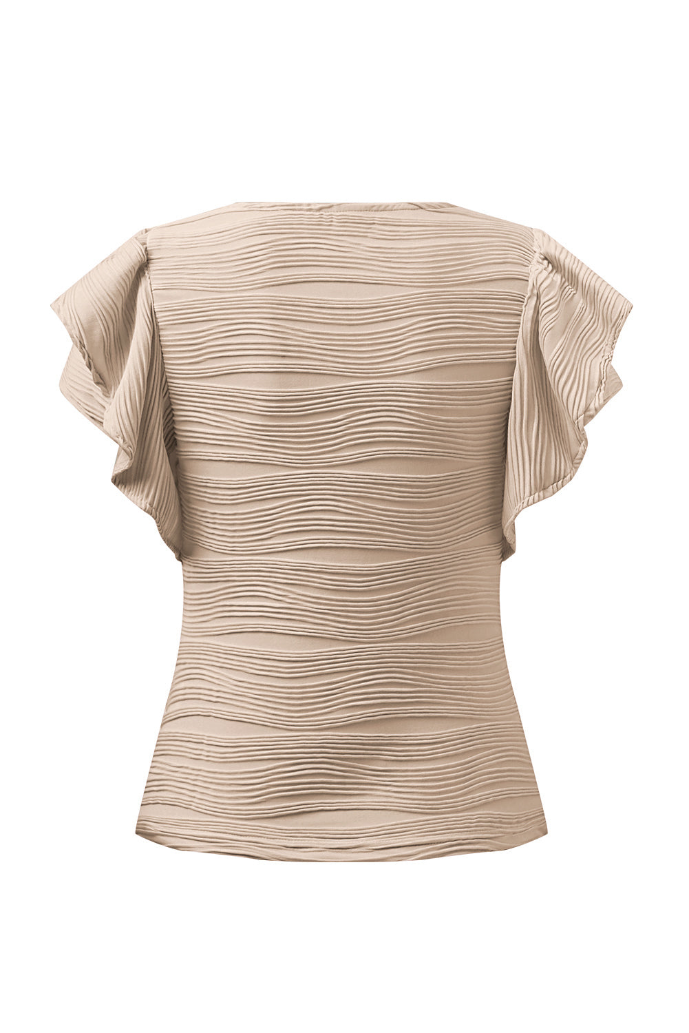 Textured Round Neck Cap Sleeve Top – product image 30