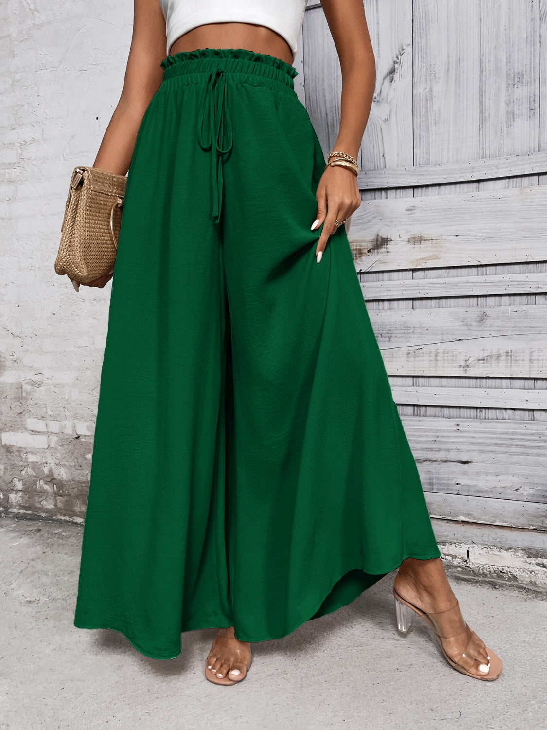 Tied High Waist Wide Leg Pants – product image 20