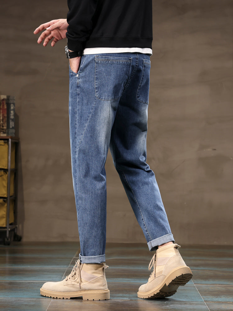 Lightweight Summer Men's Loose Straight Leg Jeans