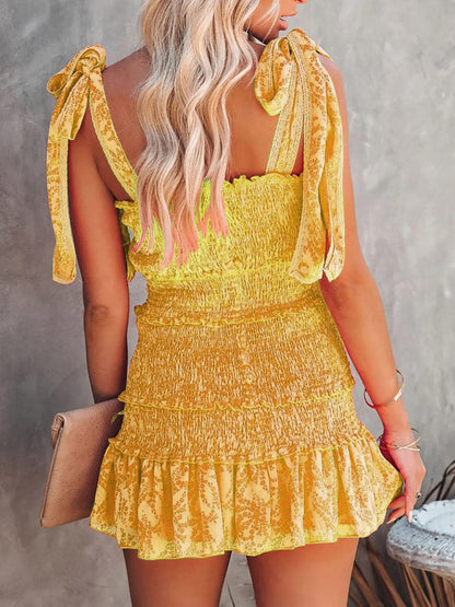 Smocked Wide Strap Mini Cami Dress – product image 3