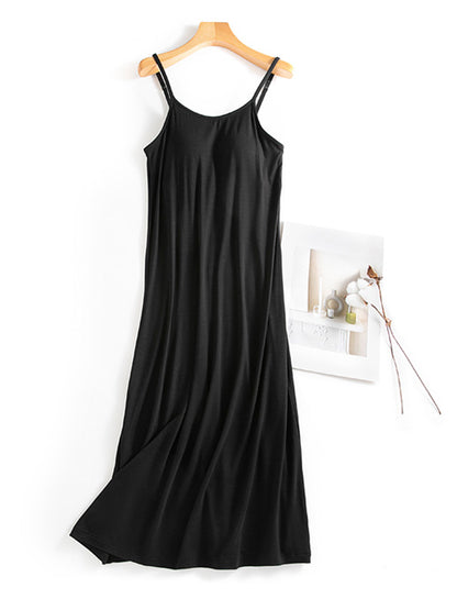 Scoop Neck Midi Cami Dress with Bra – product image 12