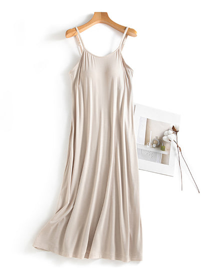 Scoop Neck Midi Cami Dress with Bra – product image 6
