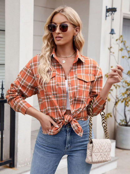 Plaid Button Up Long Sleeve Shirt – product image 13