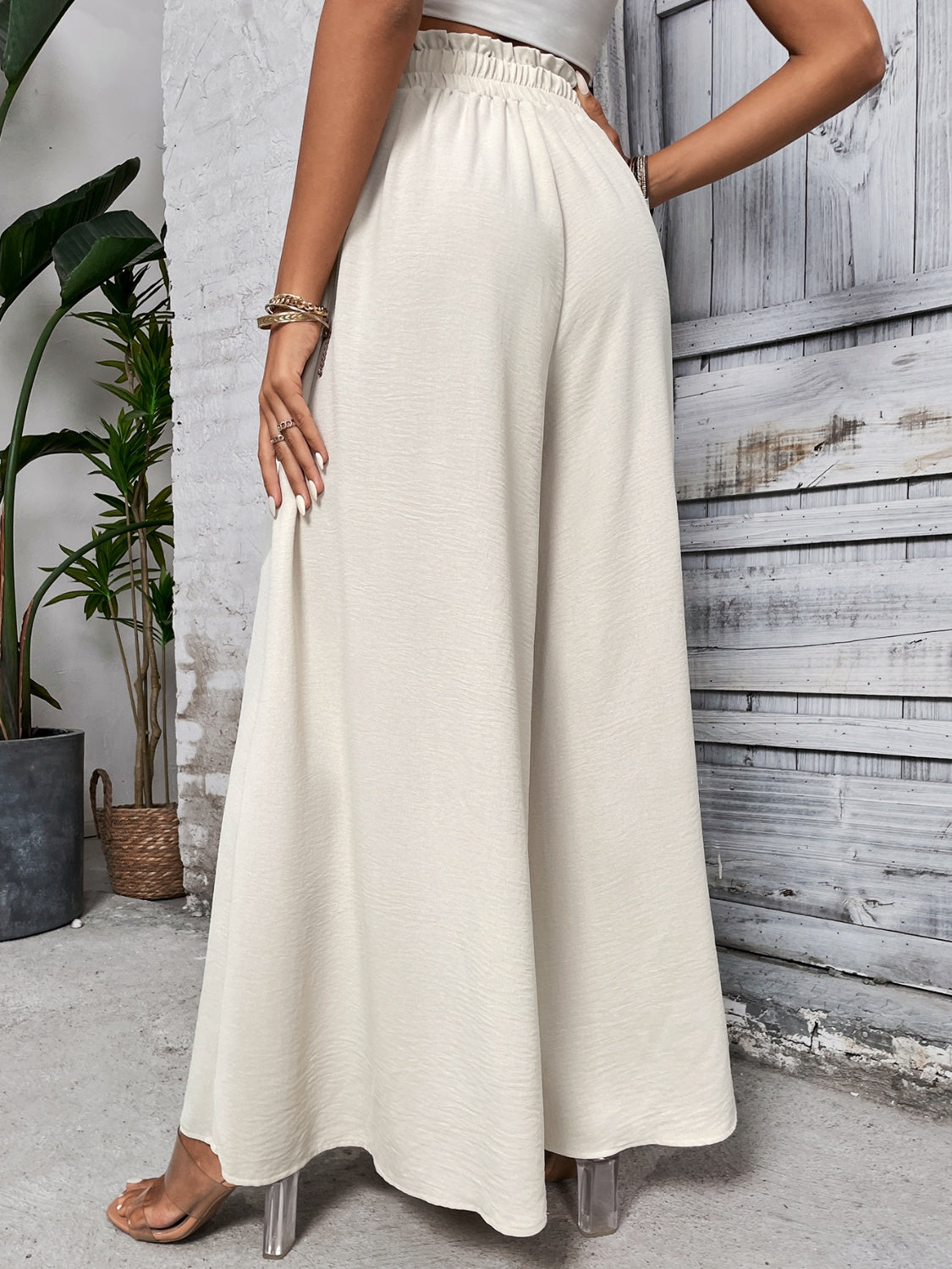 Tied High Waist Wide Leg Pants – product image 2