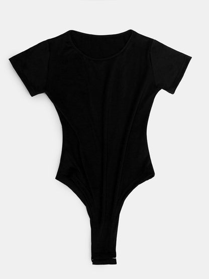 Full Size Round Neck Short Sleeve Bodysuit – product image 15