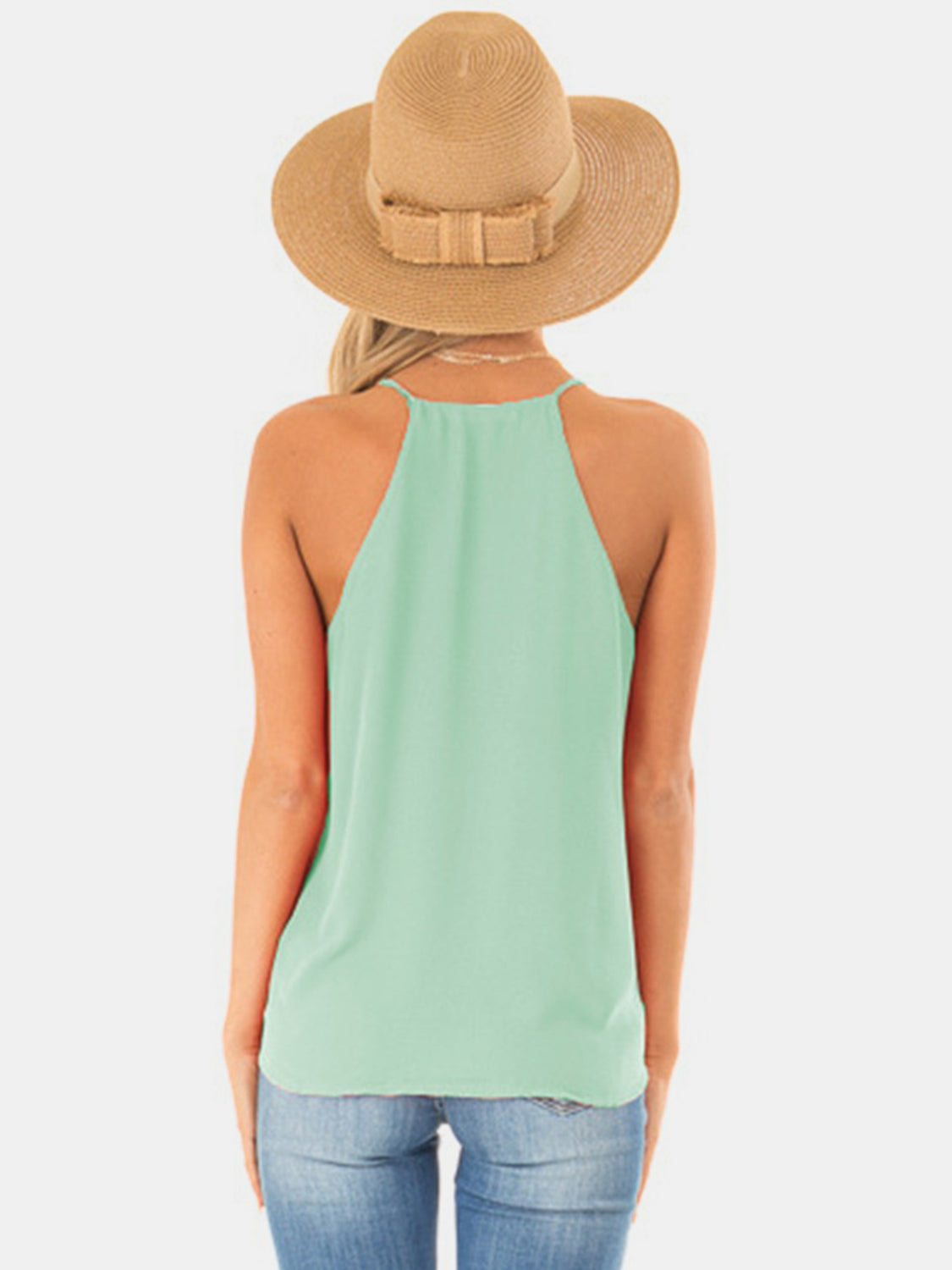 Full Size Surplice Spaghetti Strap Top – product image 2