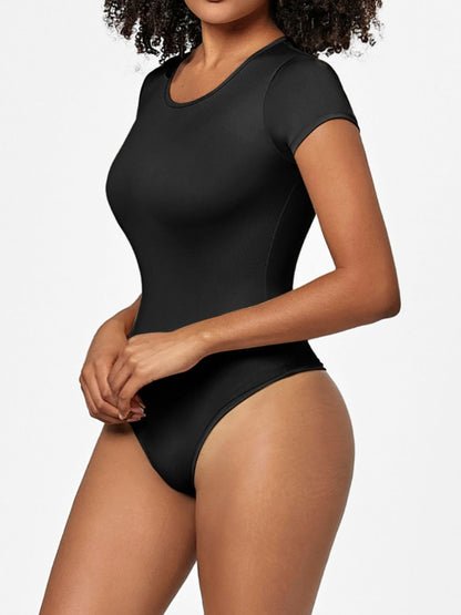 Full Size Round Neck Short Sleeve Bodysuit – product image 14