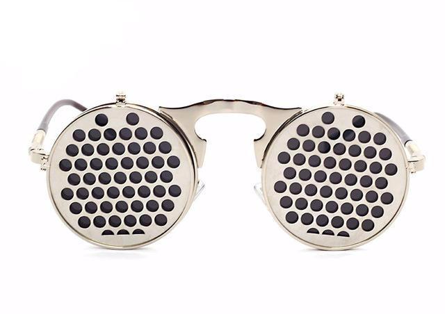 Retro Steampunk Flippable Design Sunglasses