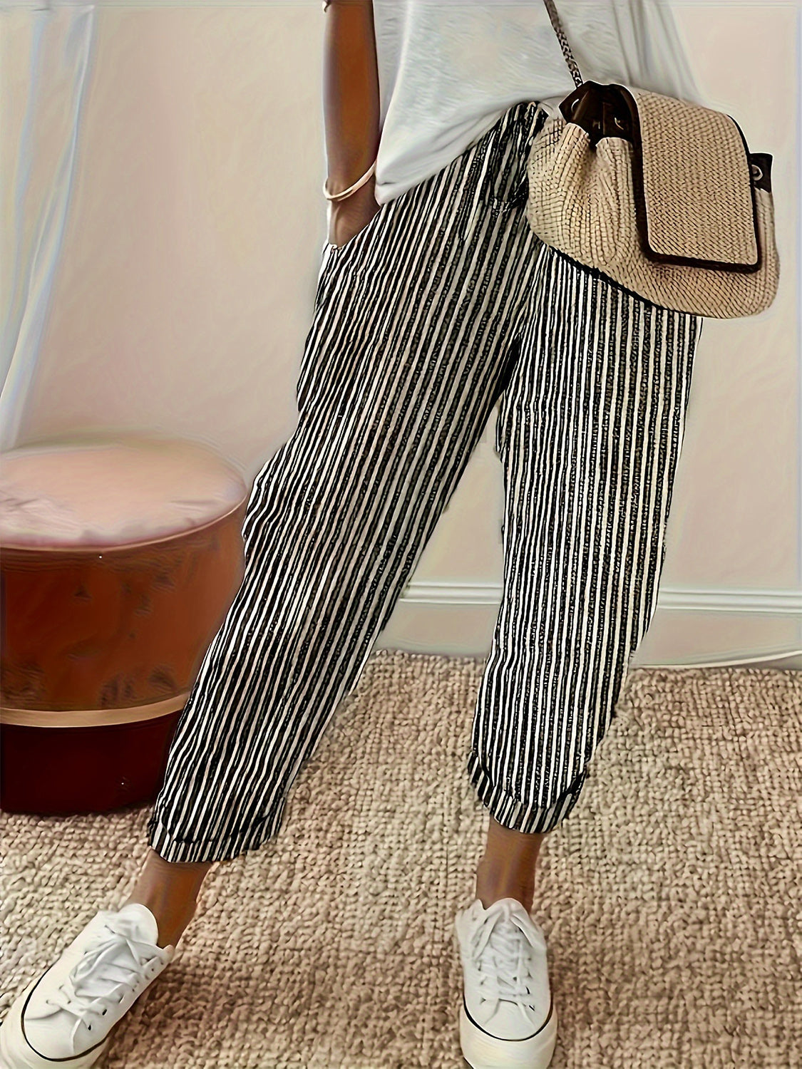 Striped Pants with Pockets – product image 7