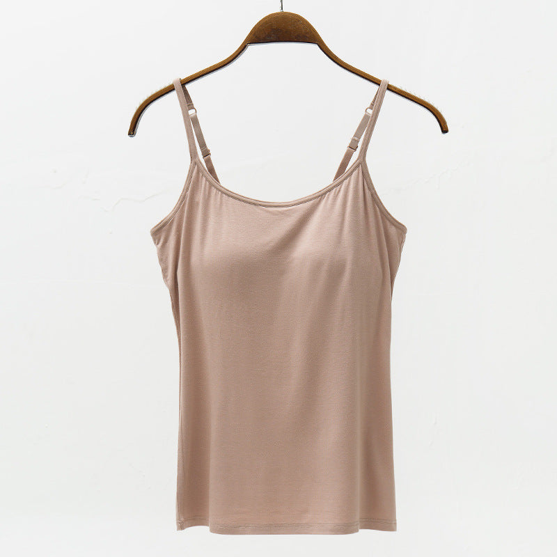 Full Size Adjustable Strap Modal Cami with Bra – product image 11