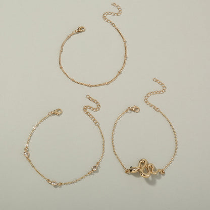 European and American cross-border hot-selling accessories, animal snake-shaped multi-layer exaggerated street fashion bracelet women