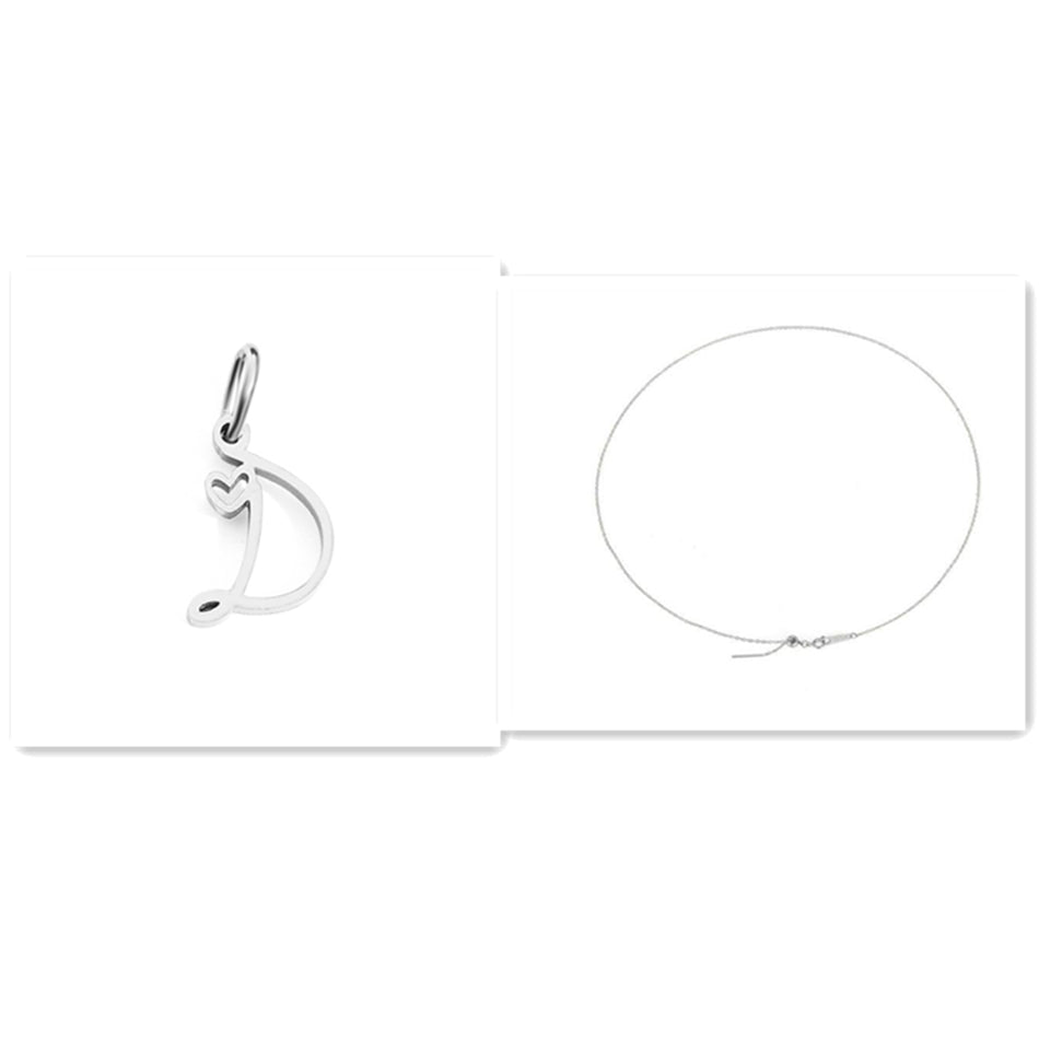 DIY Letter Pendant Necklace Accessories