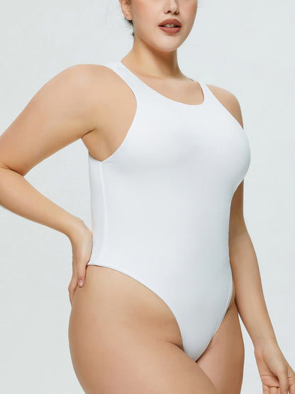 Full Size Round Neck Wide Strap Bodysuit – product image 17